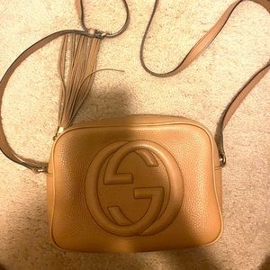 Authentic Gucci Soho small leather disco bag